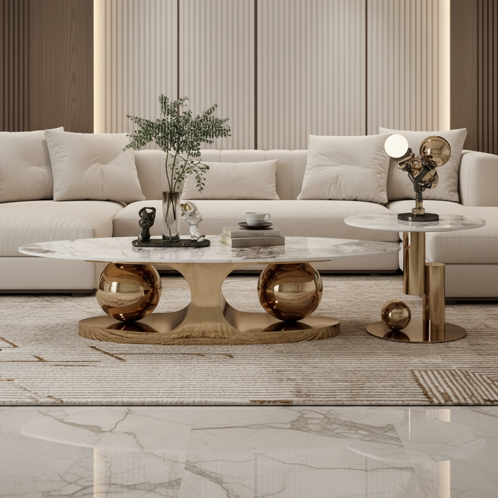 Elegant Gold Marble Set - Image 2