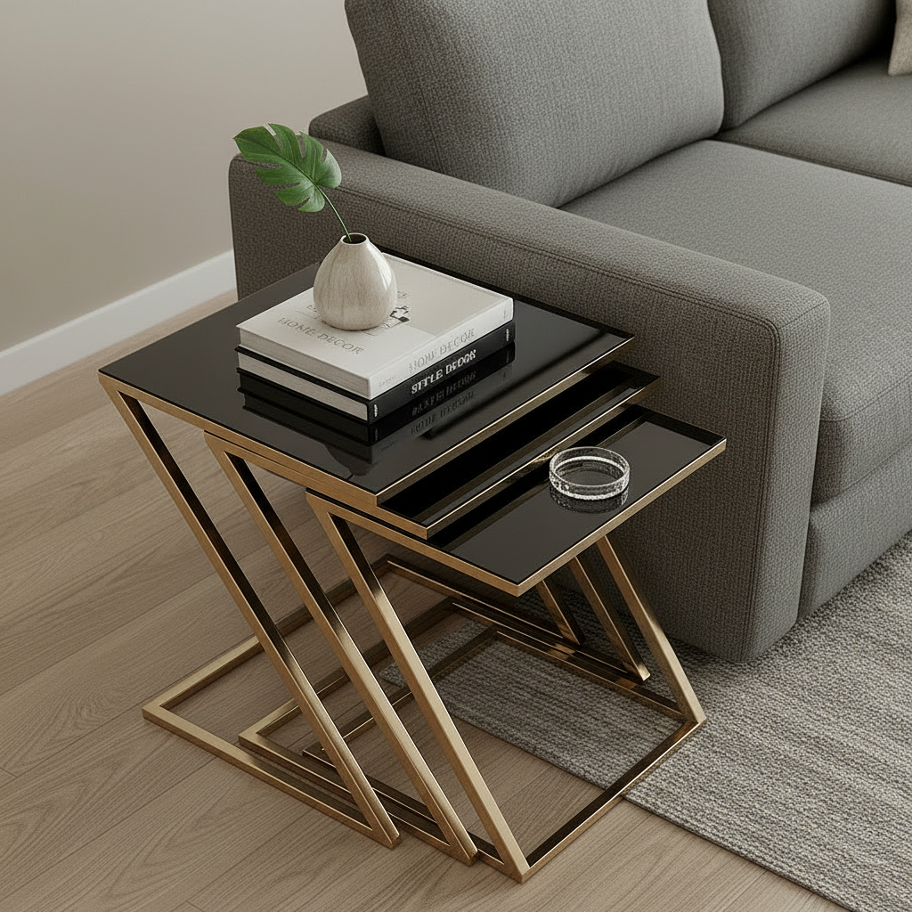 Nesting Z-Frame Gold Side Set - Image 3