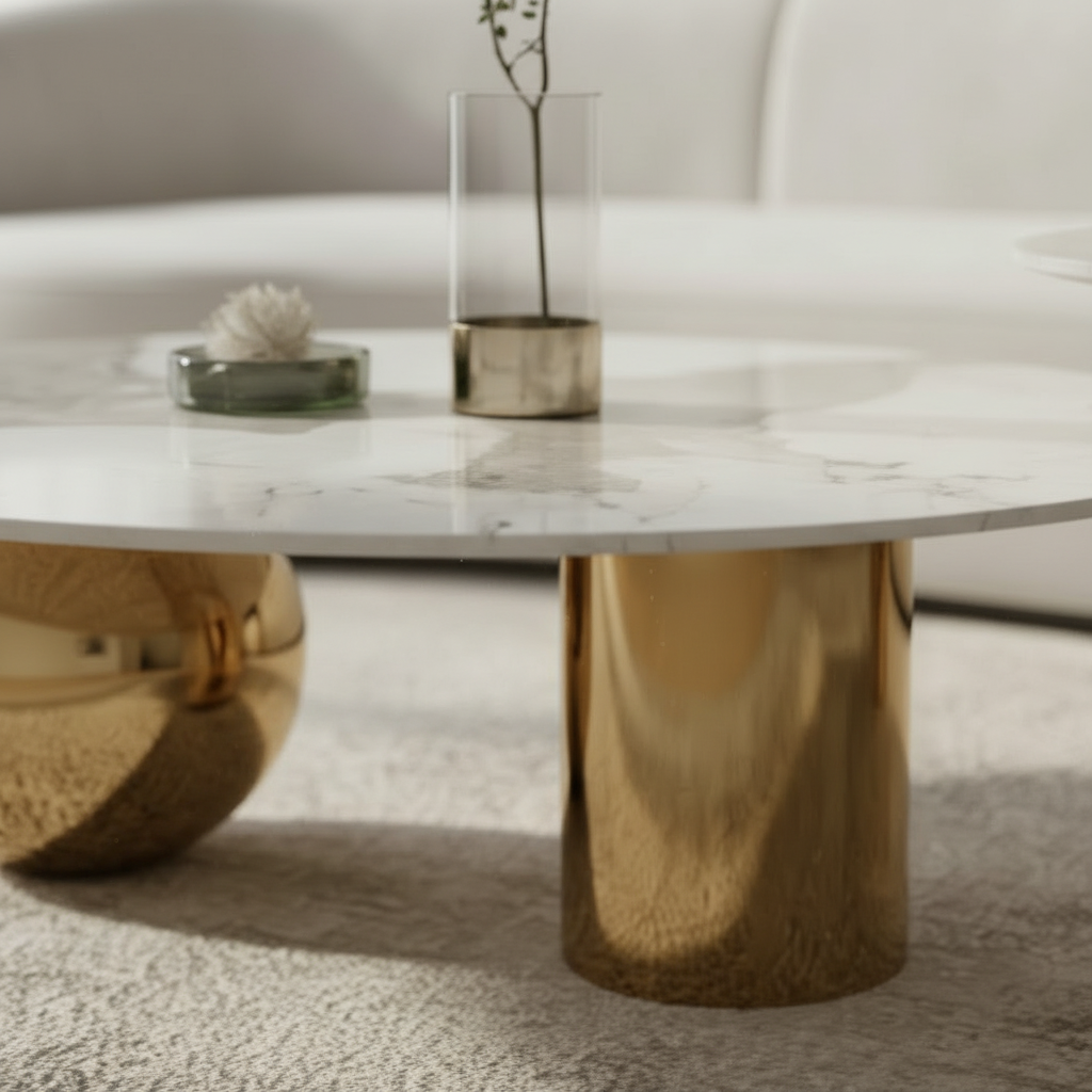 Marble Gold Table Set - Image 2