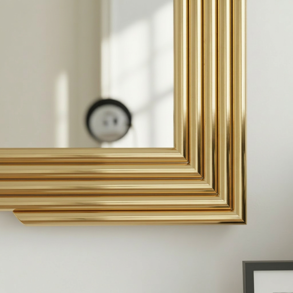 The Gatsby Tiered Mirror – Art Deco Inspired Gold Frame - Image 4