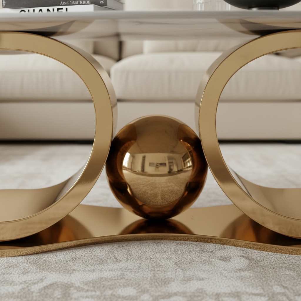 Curved Gold Marble Set - Image 3