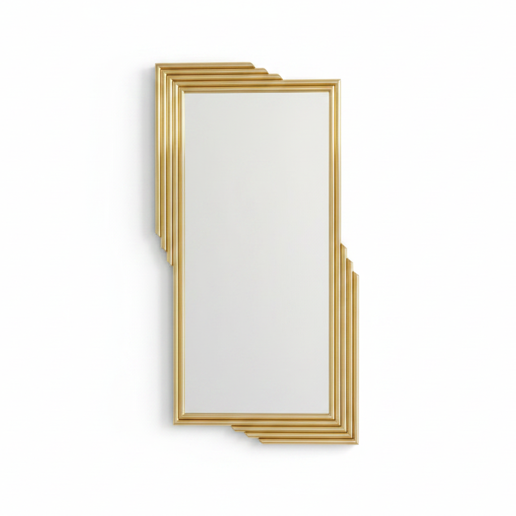 The Gatsby Tiered Mirror – Art Deco Inspired Gold Frame - Image 5