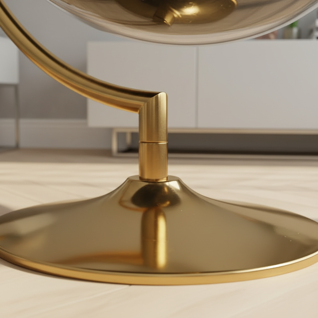 Modern Gold Bubble Swing Chair – Luxury Transparent Acrylic Hanging Globe Chair with Stand - Image 5