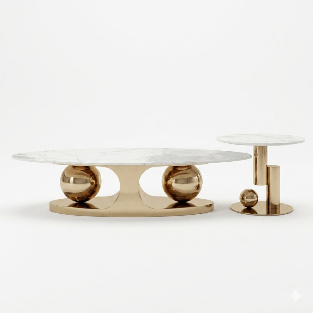 Elegant Gold Marble Set - Image 5